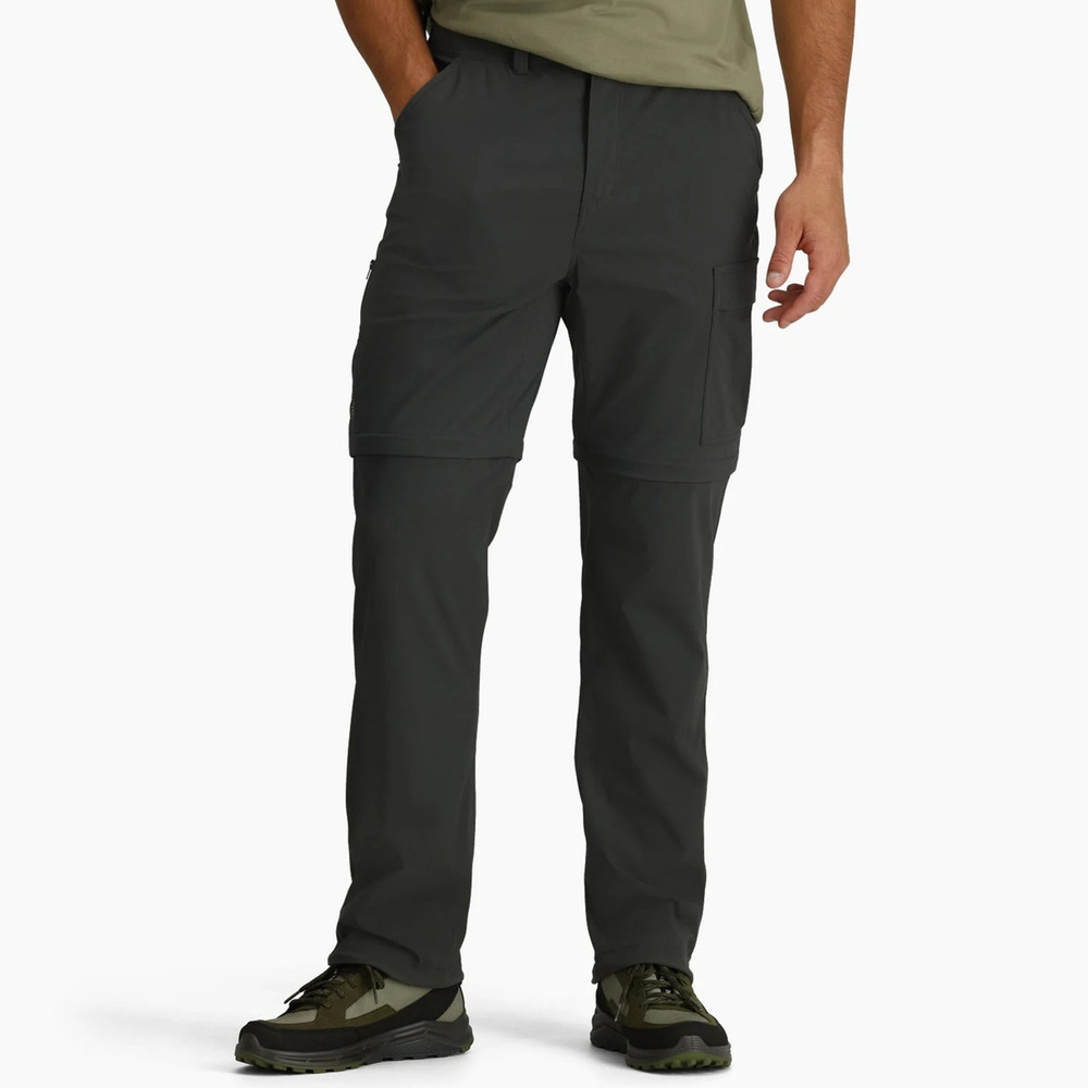 Royal Robbins Men's 40 Charcoal Wilder Zip Off Outdoor Hiking Cargo Pants F8-6